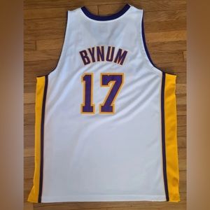 NWOT Adidas Authentics NBA LA Lakers Gen 1 Jersey Size 52 (XXL) Andrew Bynum